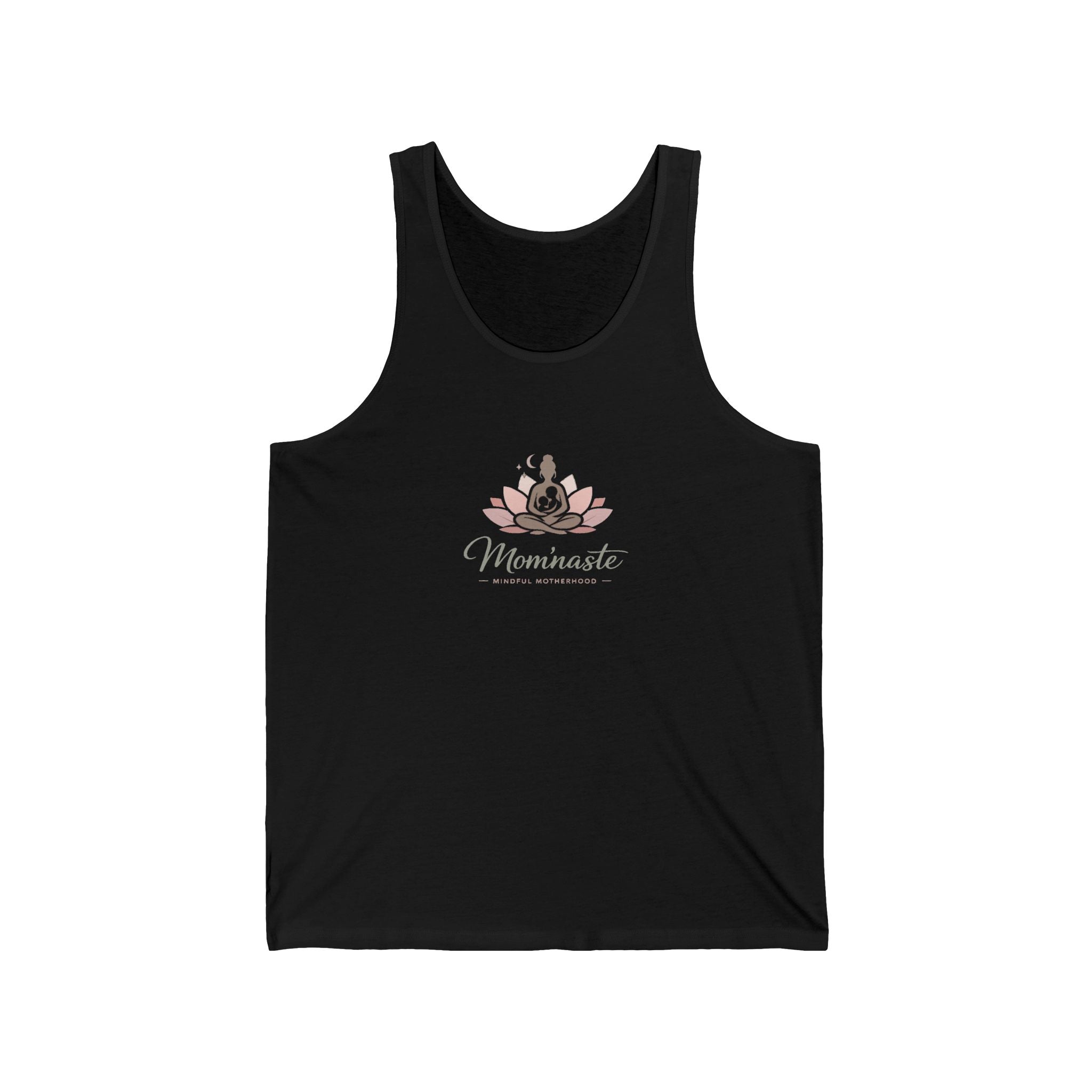 Tank Top Floral Yoga Mom Tank with 'Momminista' Script