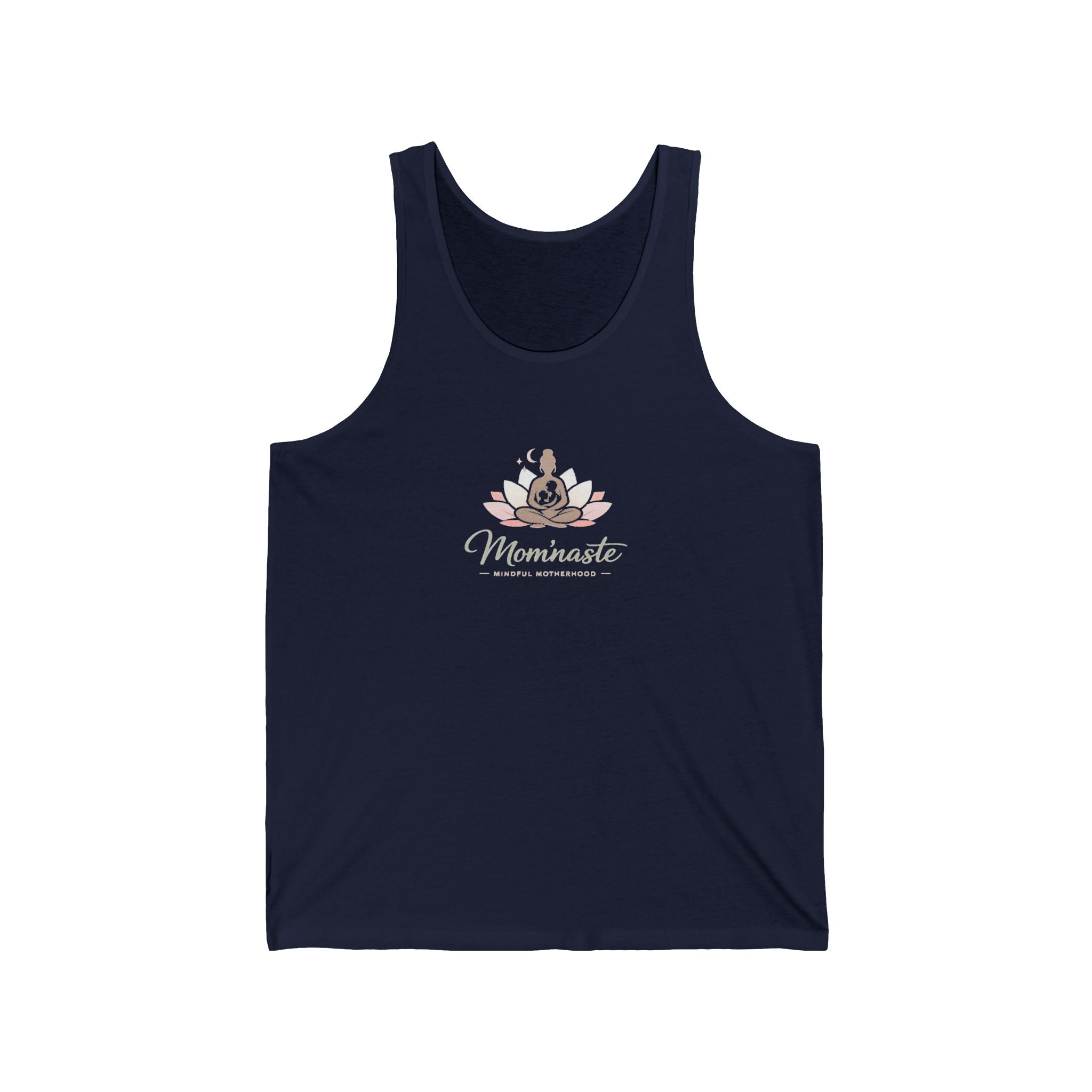 Tank Top Floral Yoga Mom Tank with 'Momminista' Script