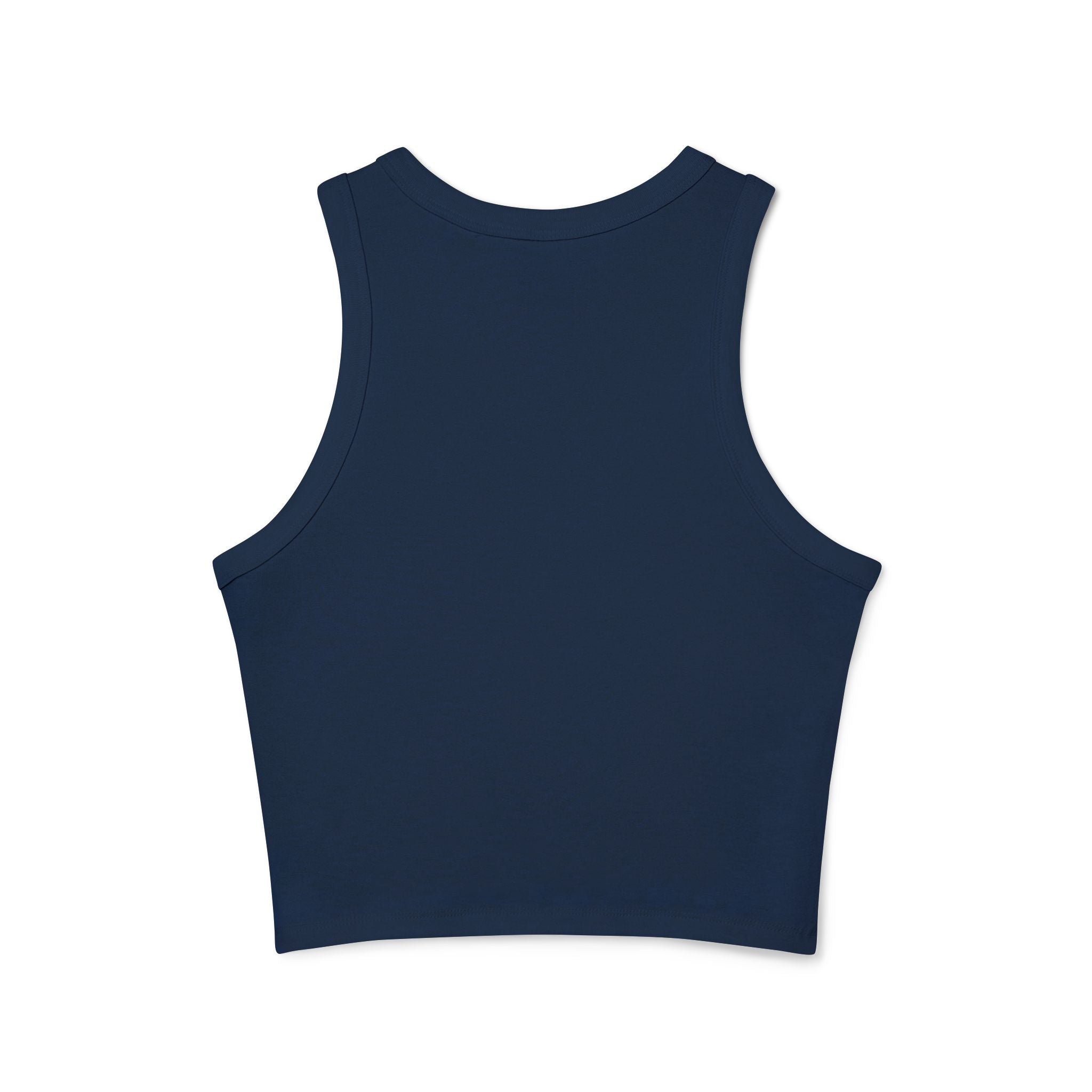 Micro-ribbed Racer Tank Top for Women