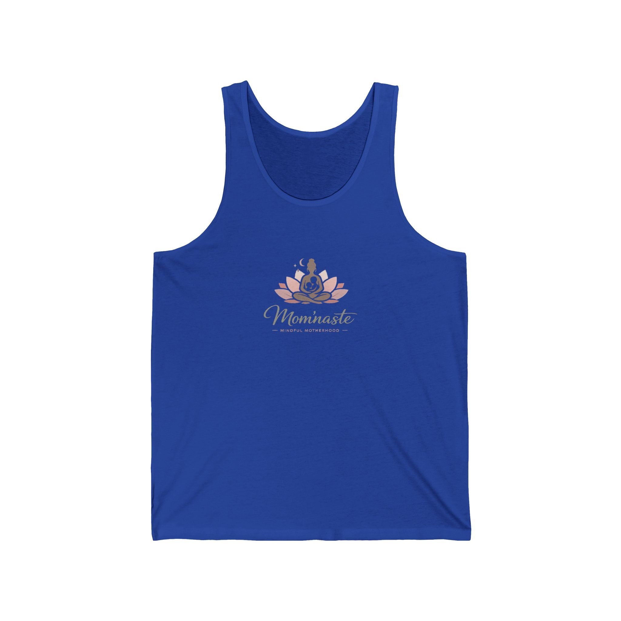 Tank Top Floral Yoga Mom Tank with 'Momminista' Script