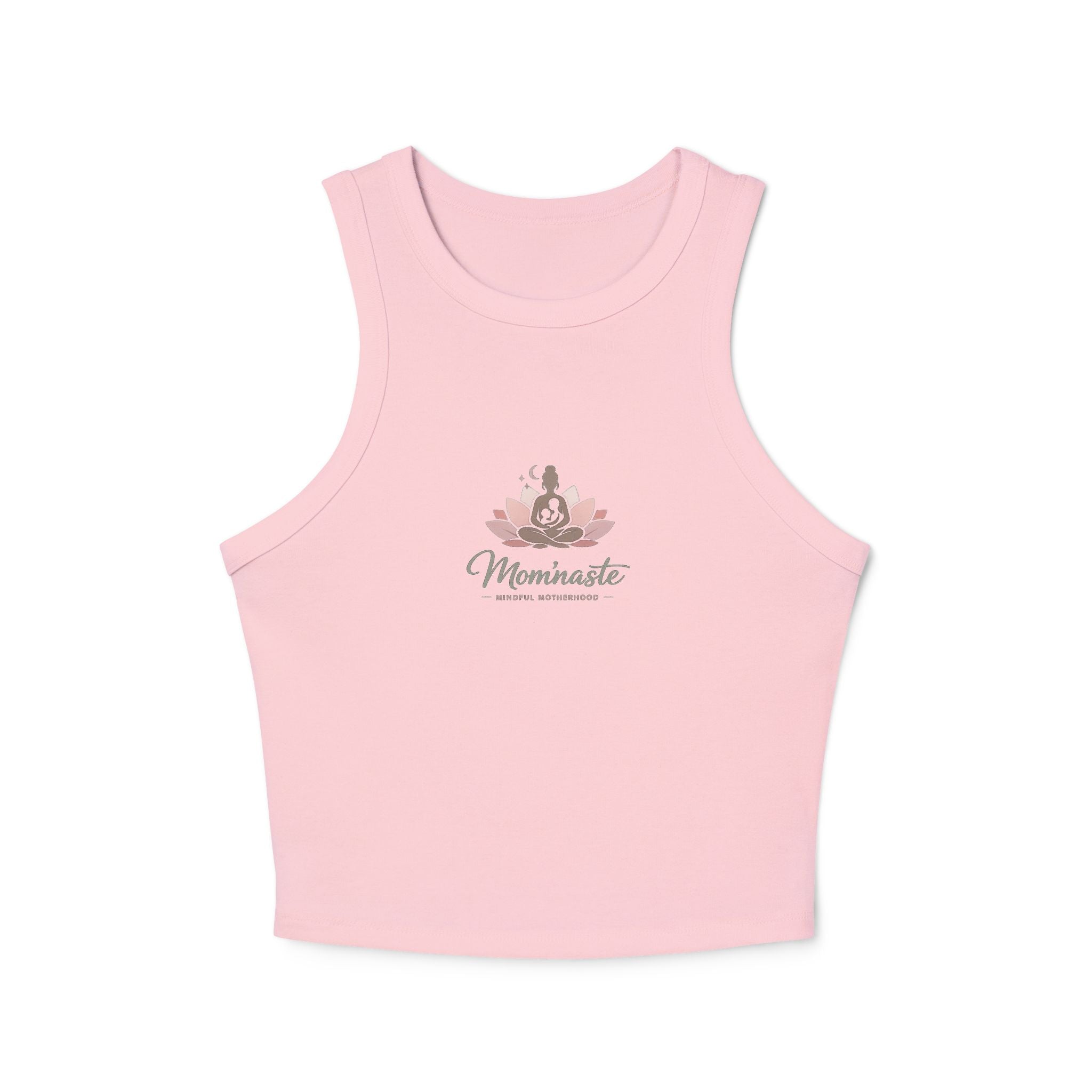 Micro-ribbed Racer Tank Top for Women