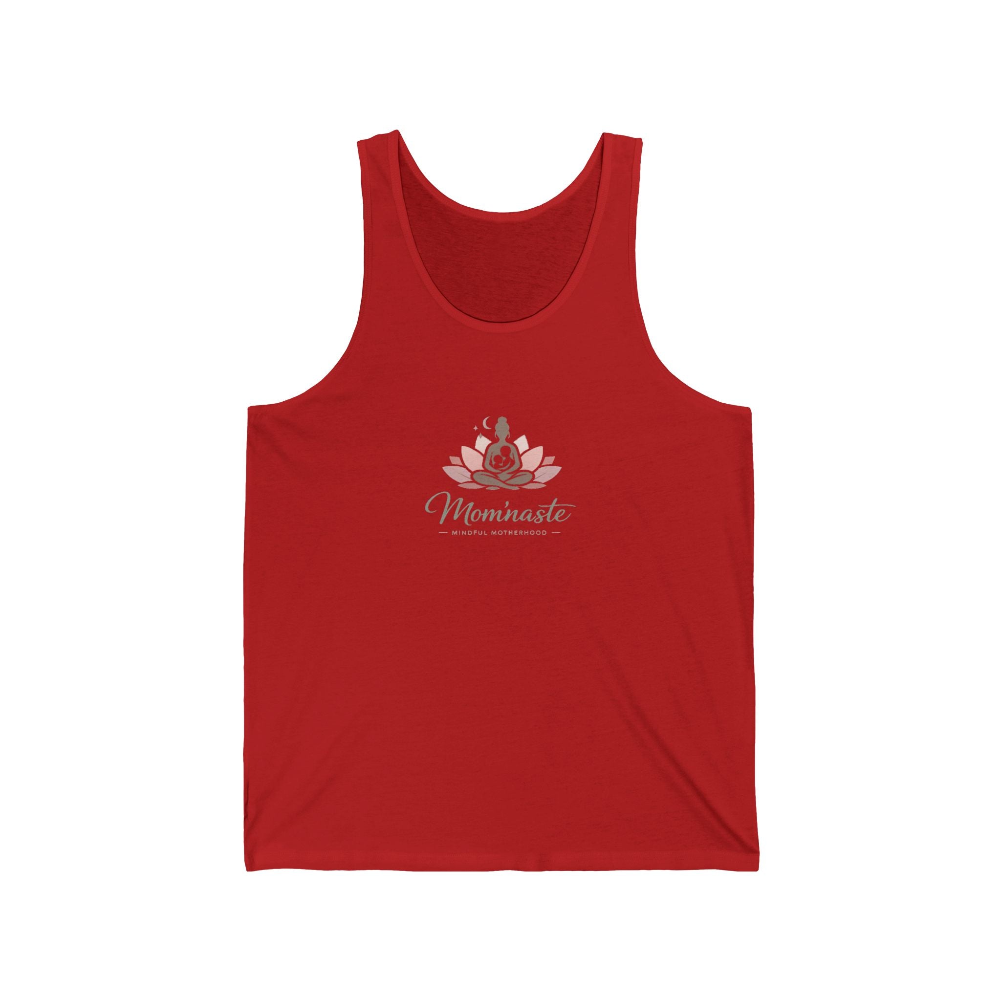 Tank Top Floral Yoga Mom Tank with 'Momminista' Script