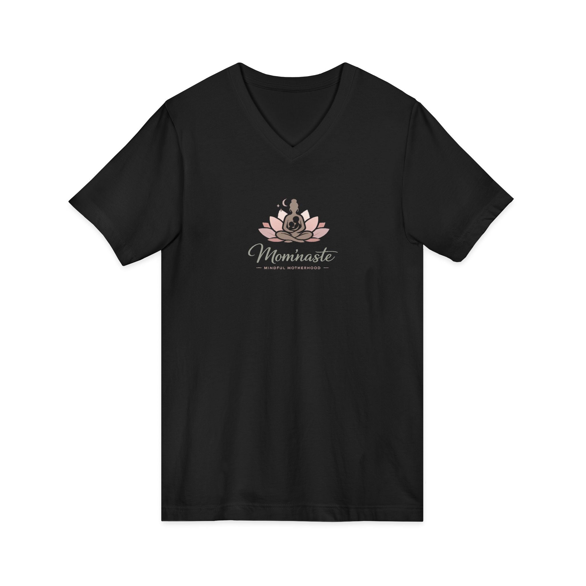 V-Neck Tee Yoga Mama Lotus T-Shirt