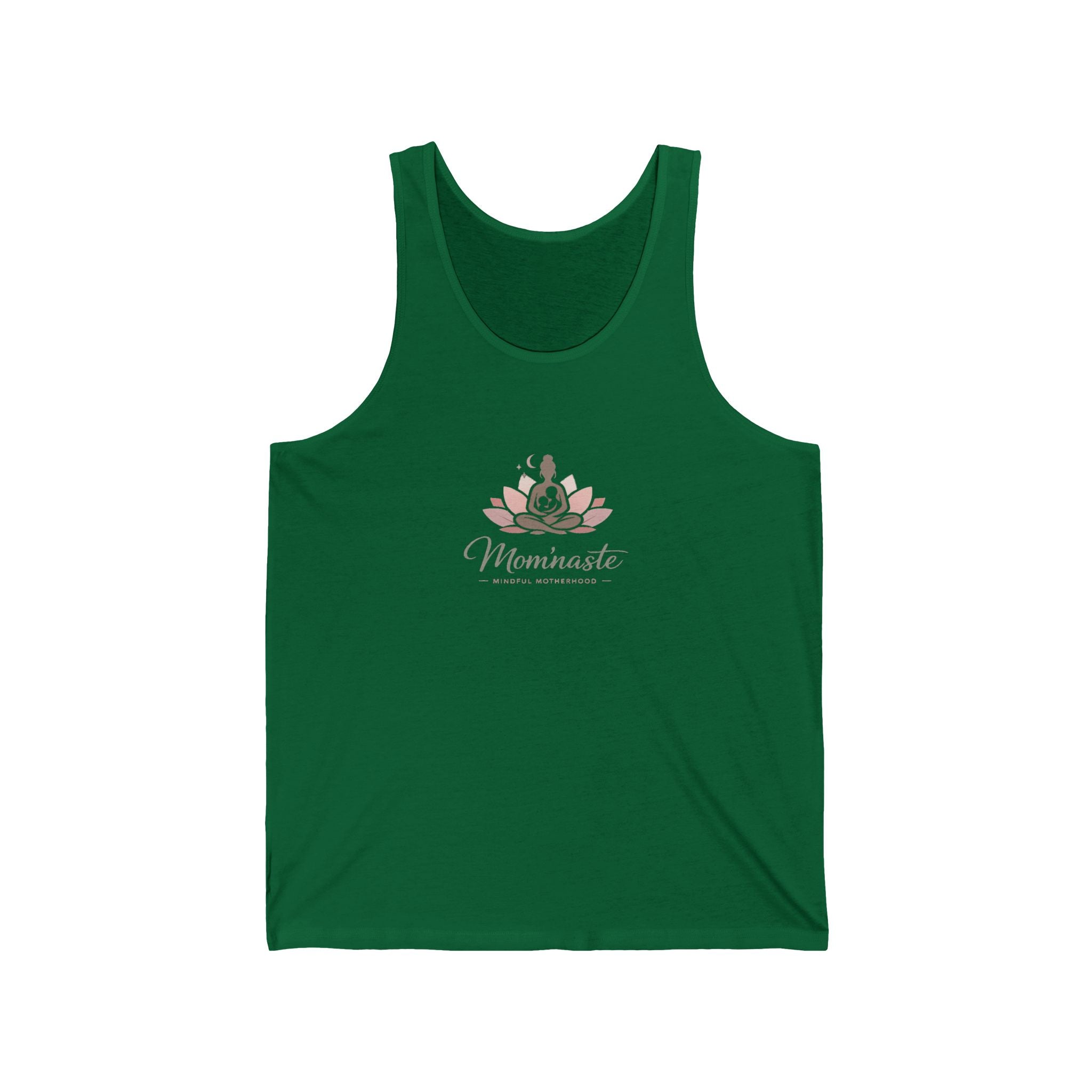 Tank Top Floral Yoga Mom Tank with 'Momminista' Script
