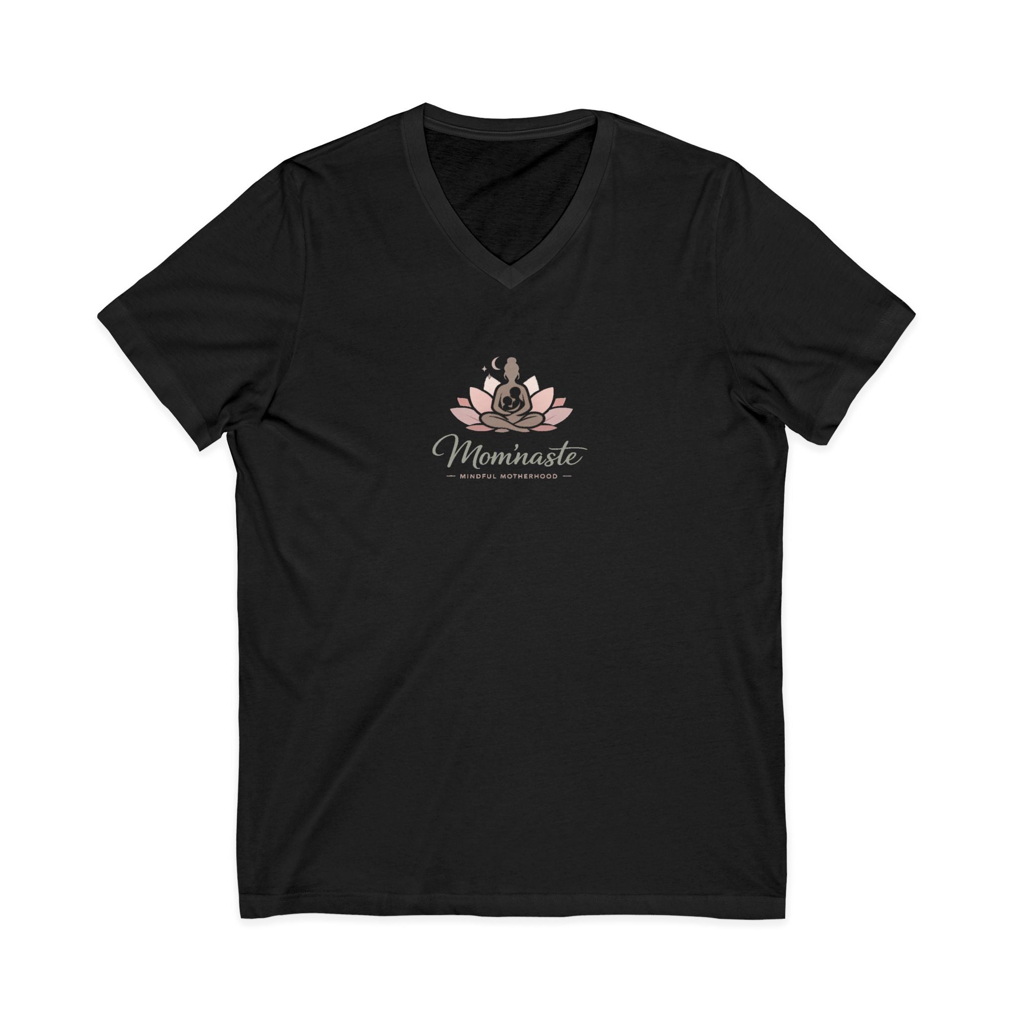 V-Neck Tee Yoga Mama Lotus T-Shirt