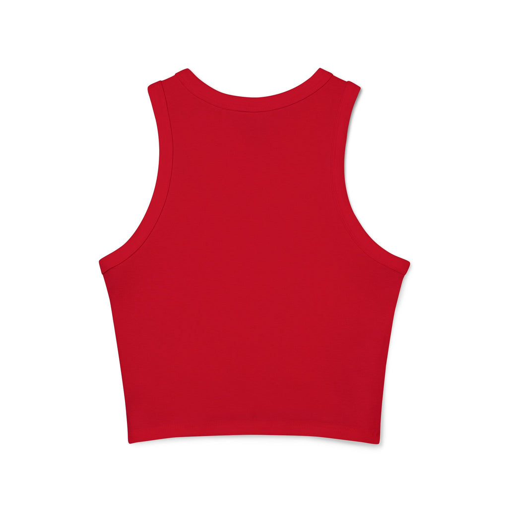 Micro-ribbed Racer Tank Top for Women