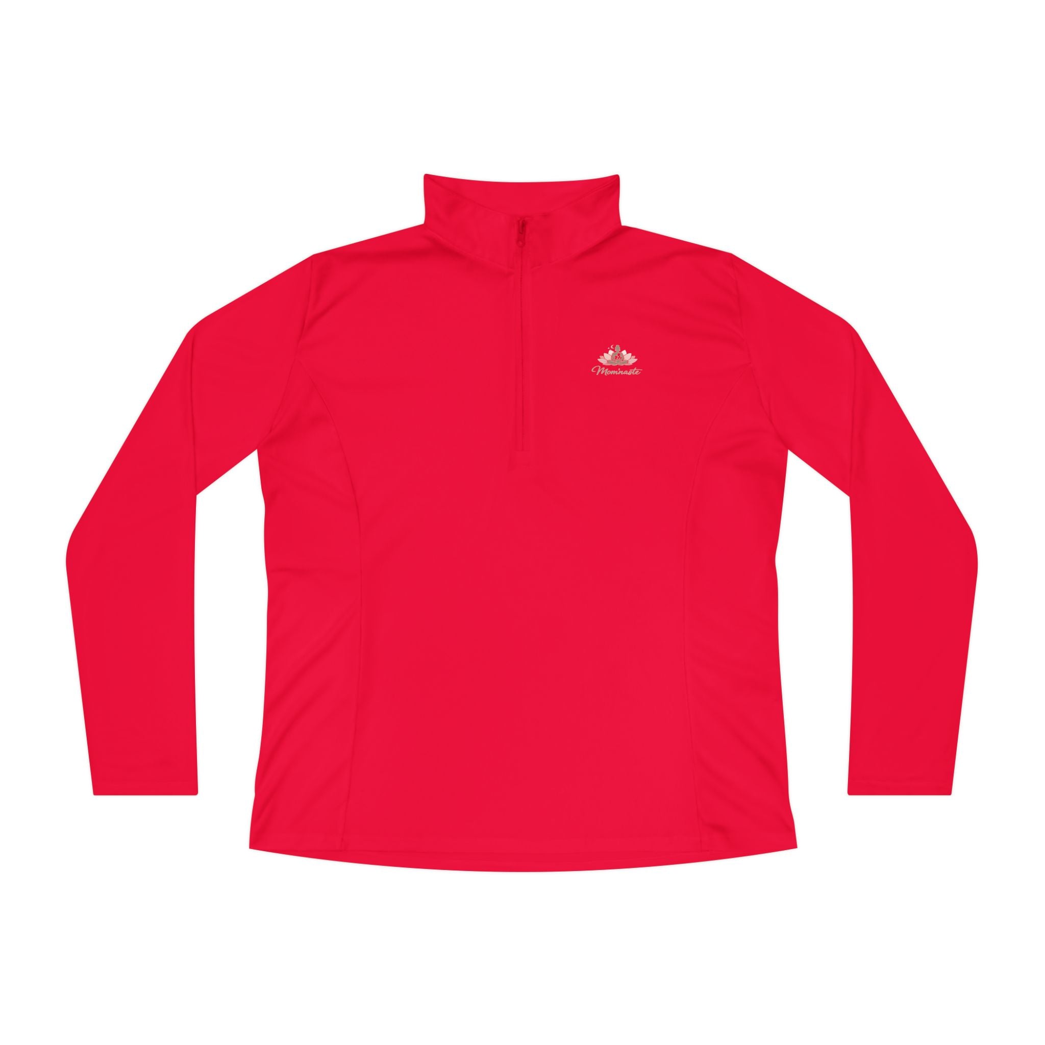 Ladies Quarter Zip Pullover Athletic fit. 9 color options.