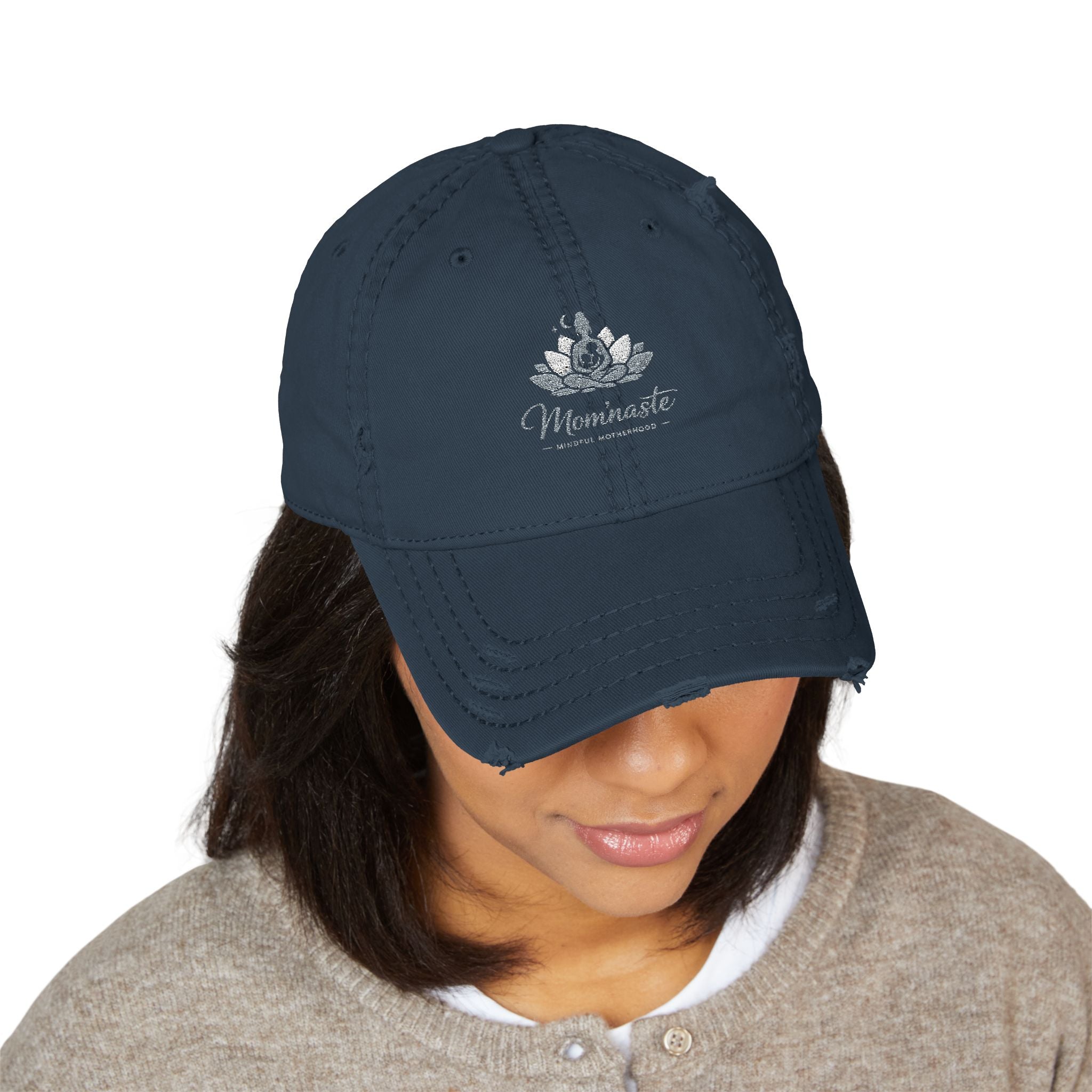 Distressed Embroidered Hat - Casual Style for Outdoor Lovers