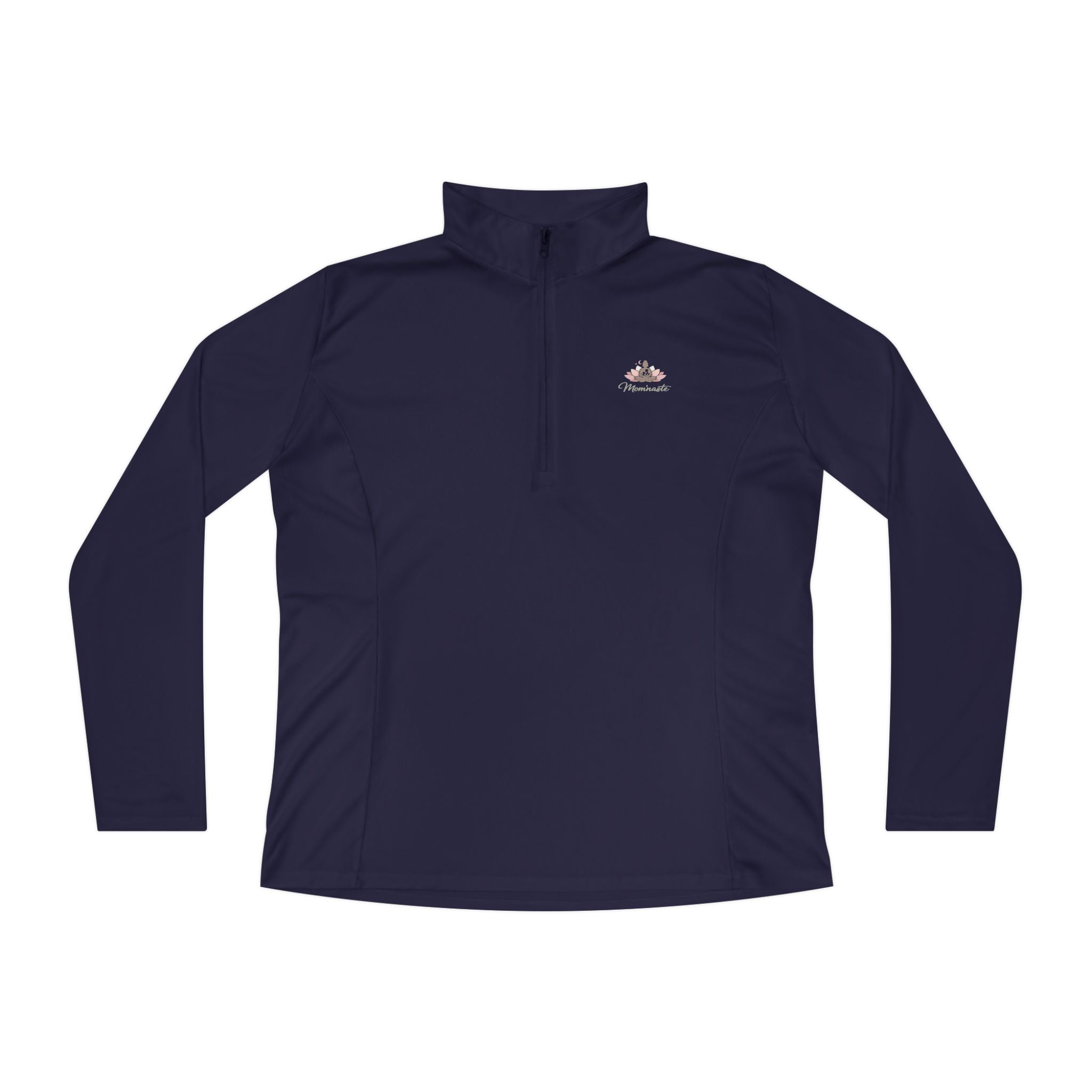 Ladies Quarter Zip Pullover Athletic fit. 9 color options.
