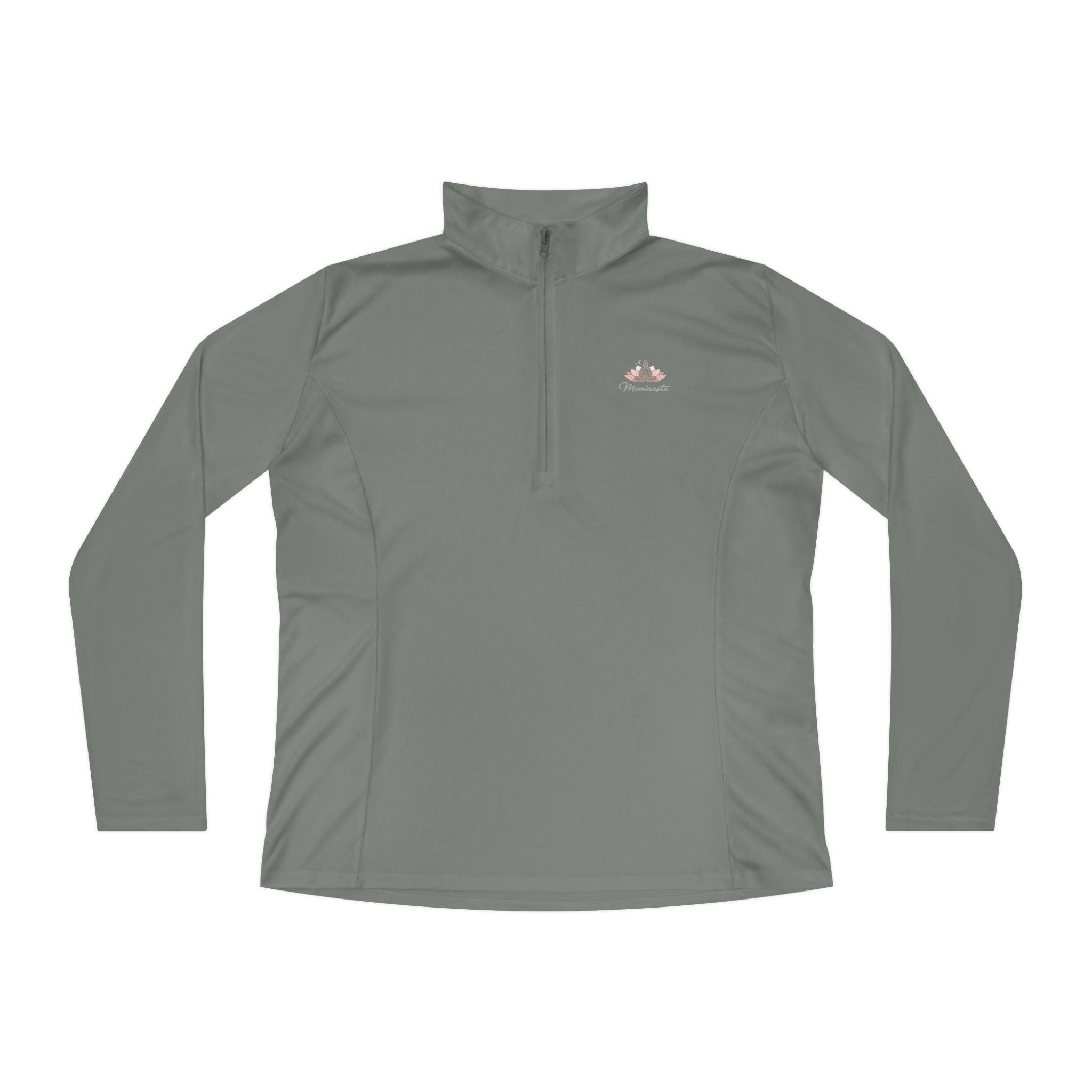 Ladies Quarter Zip Pullover Athletic fit. 9 color options.