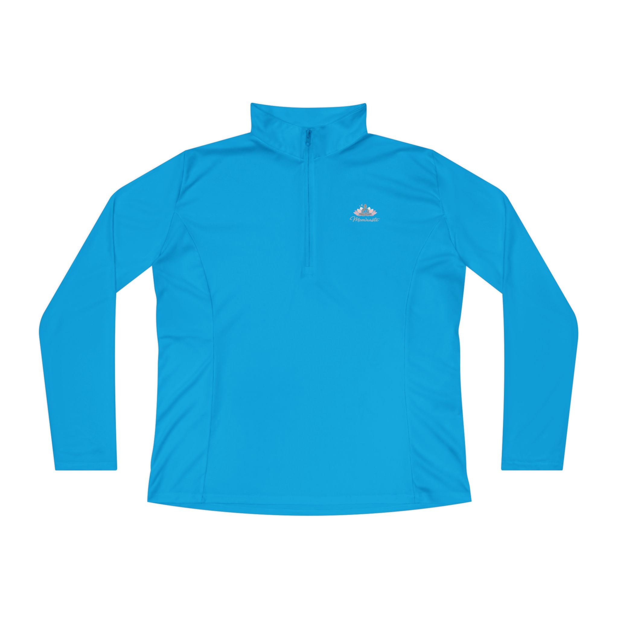 Ladies Quarter Zip Pullover Athletic fit. 9 color options.