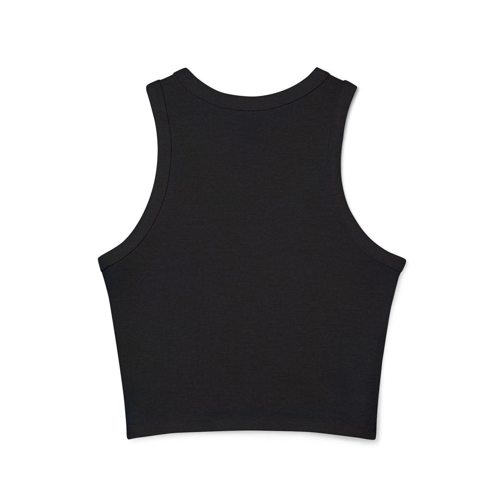Micro-ribbed Racer Tank Top for Women