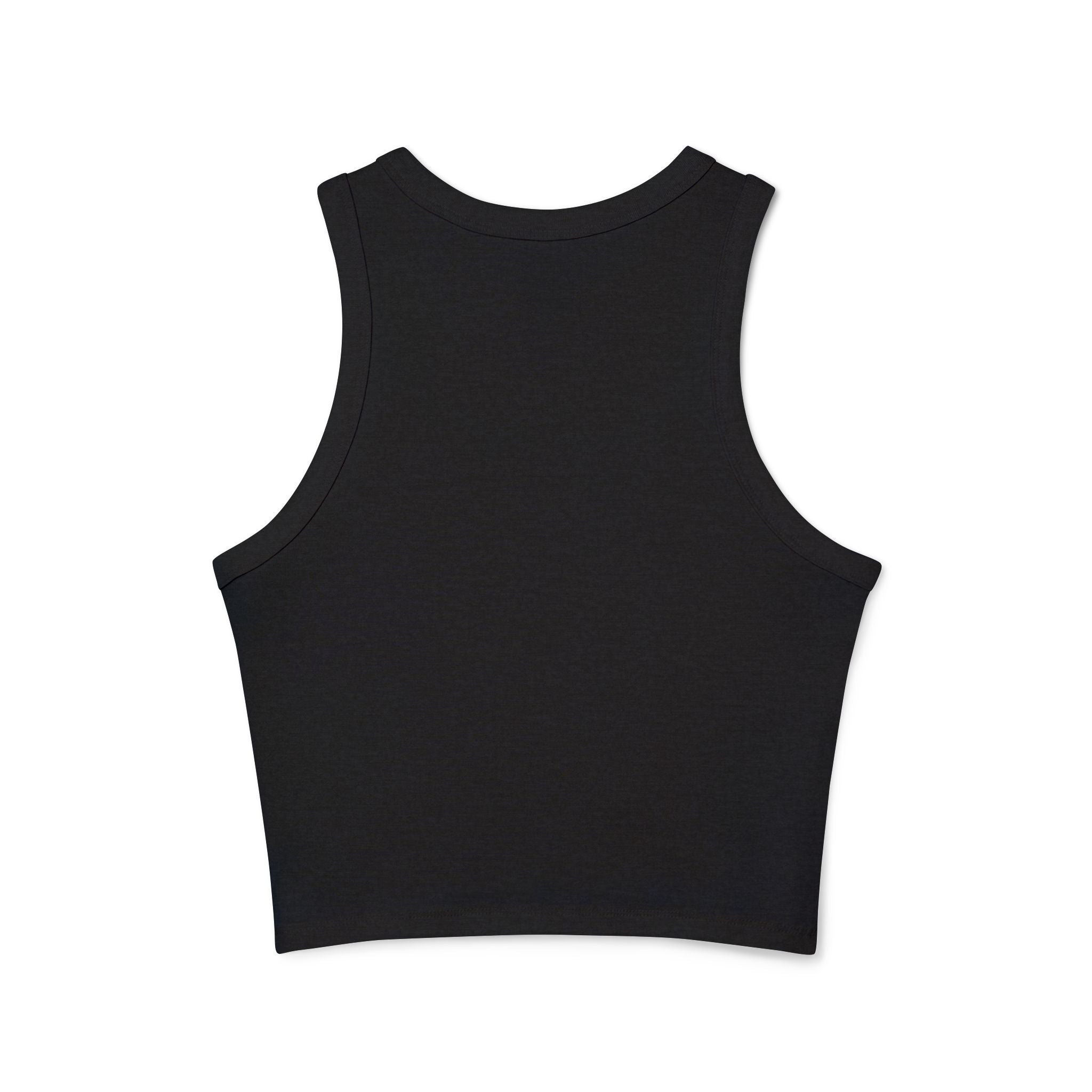 Micro-ribbed Racer Tank Top for Women