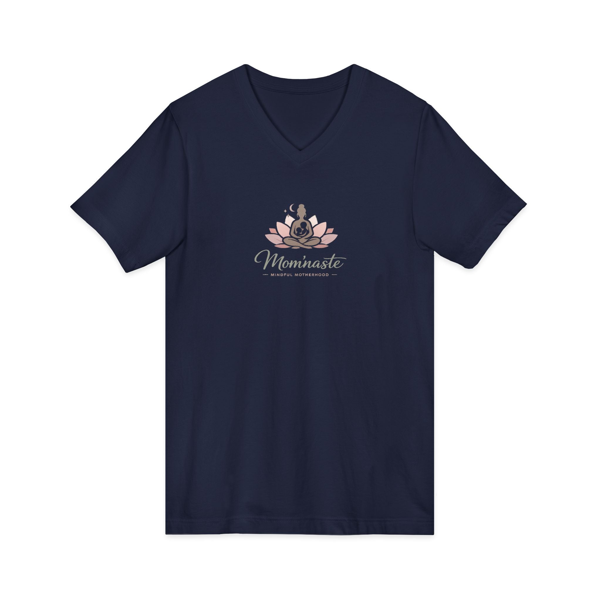 V-Neck Tee Yoga Mama Lotus T-Shirt