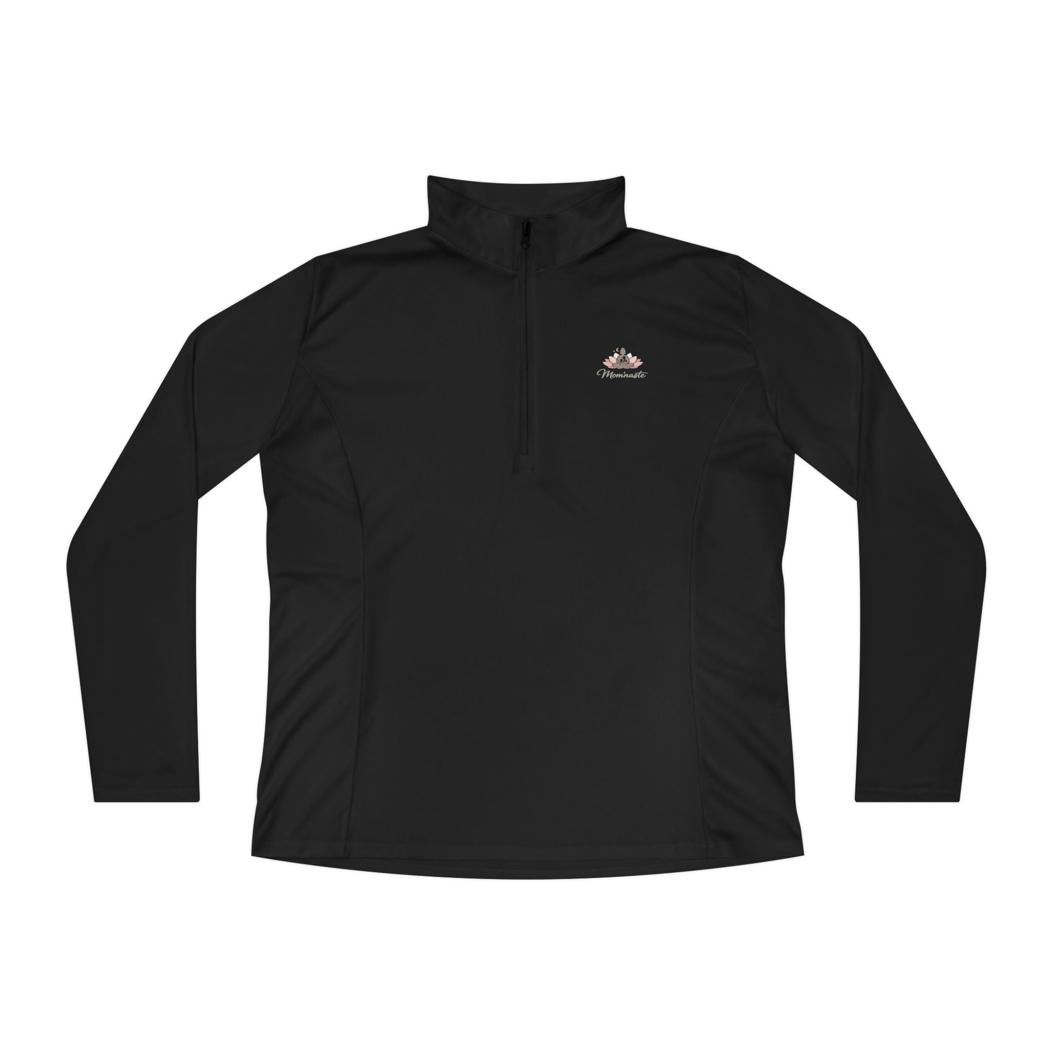 Ladies Quarter Zip Pullover Athletic fit. 9 color options.