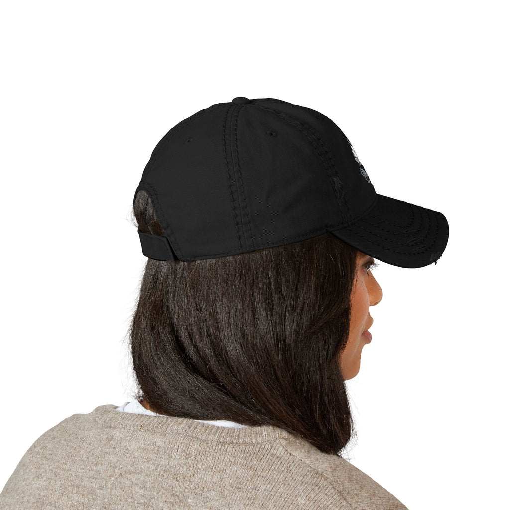 Distressed Embroidered Hat - Casual Style for Outdoor Lovers