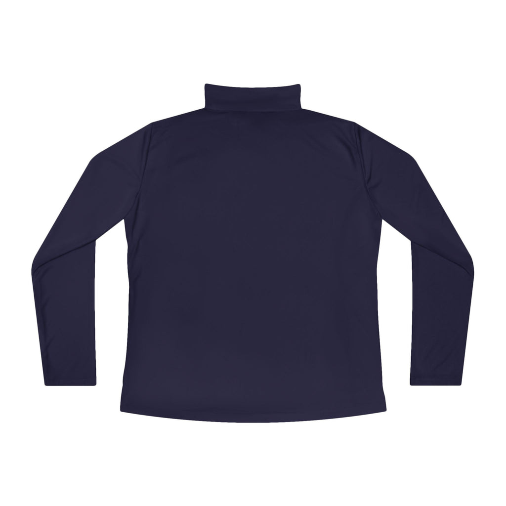 Ladies Quarter Zip Pullover Athletic fit. 9 color options.