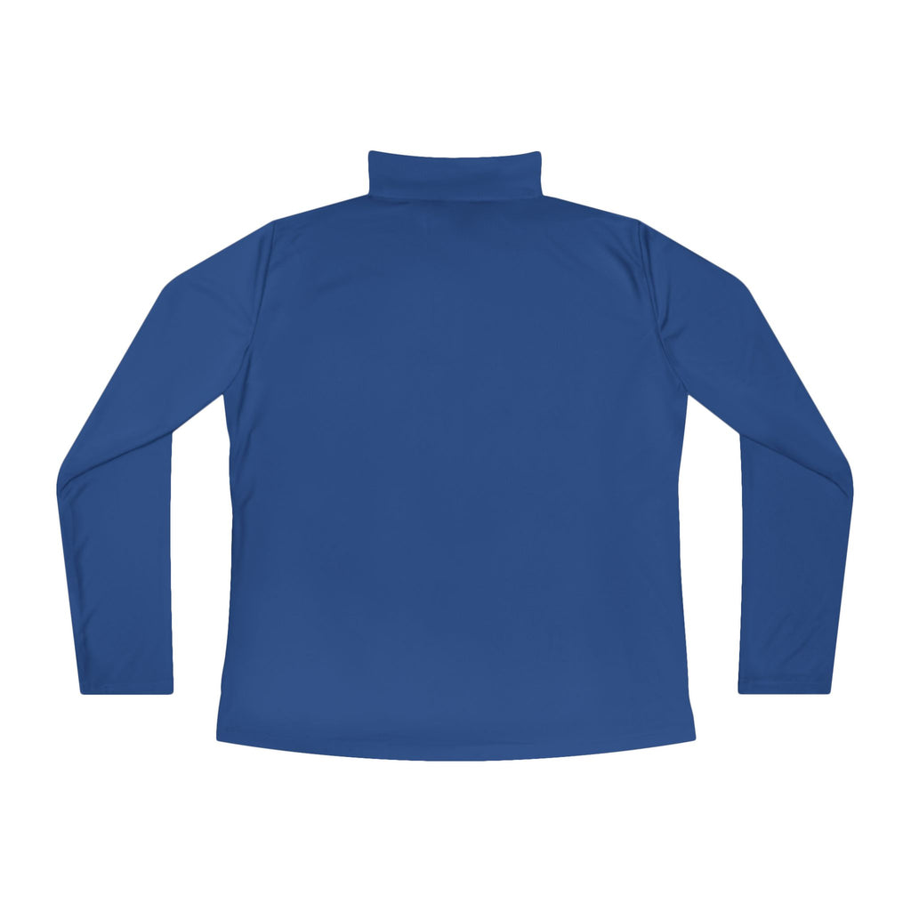 Ladies Quarter Zip Pullover Athletic fit. 9 color options.