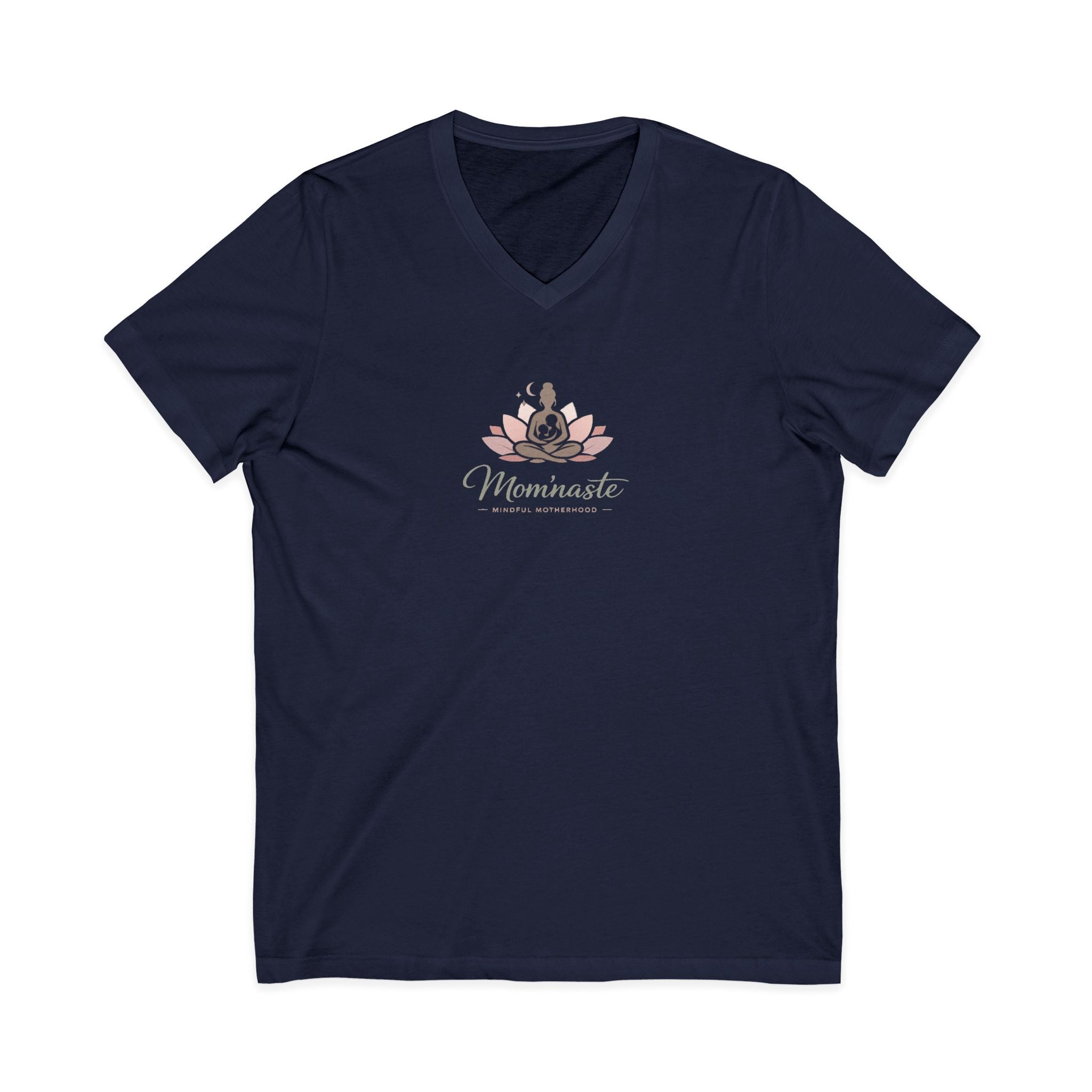 V-Neck Tee Yoga Mama Lotus T-Shirt