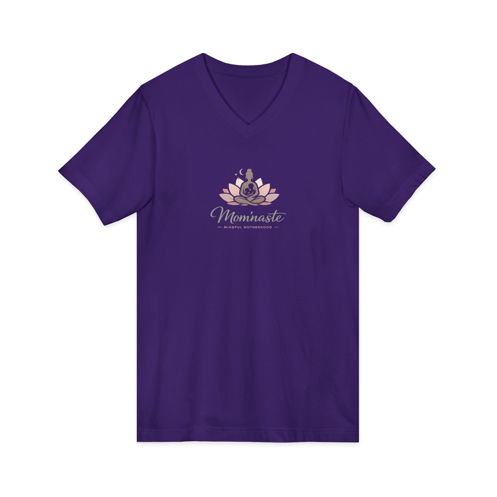 V-Neck Tee Yoga Mama Lotus T-Shirt