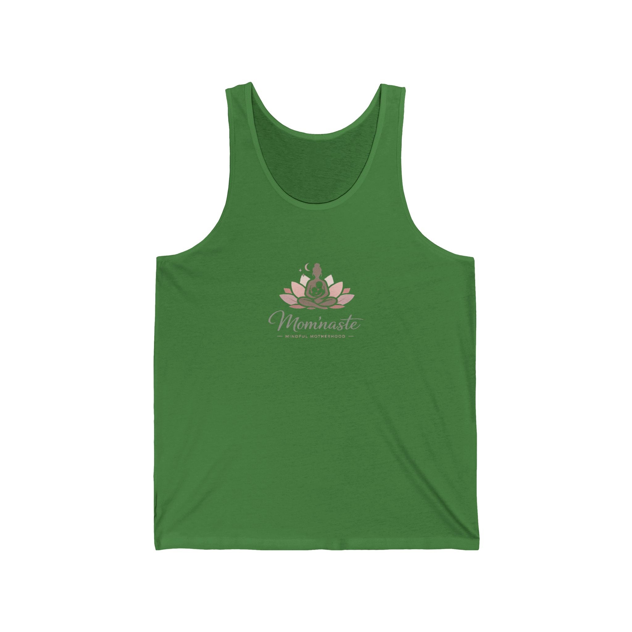 Tank Top Floral Yoga Mom Tank with 'Momminista' Script