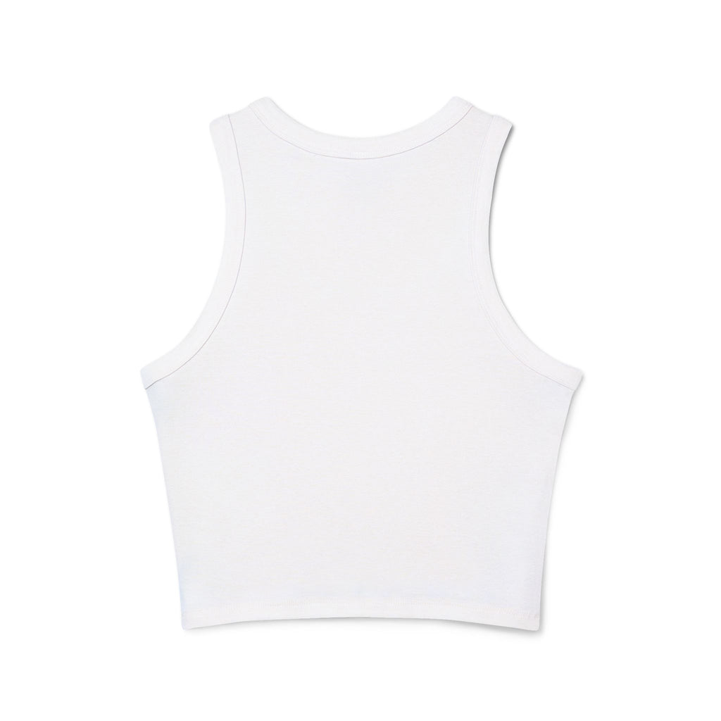 Micro-ribbed Racer Tank Top for Women