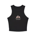 Micro-ribbed Racer Tank Top for Women