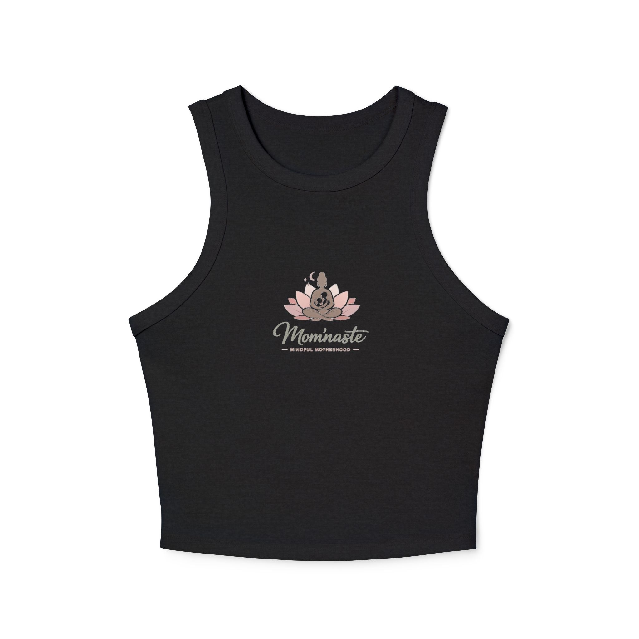 Micro-ribbed Racer Tank Top for Women
